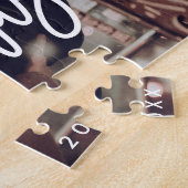 Puzzle Photo moderne Joyeux Noël Script Horizontal (Côté)