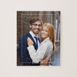 Puzzle Photo Monogramme moderne<br><div class="desc">Design monogramme simple et chic. Besoin d'une couleur personnalisée ? Envoyez-nous un message à heartlockedstudio@gmail.com et nous serons heureux de vous aider!</div>