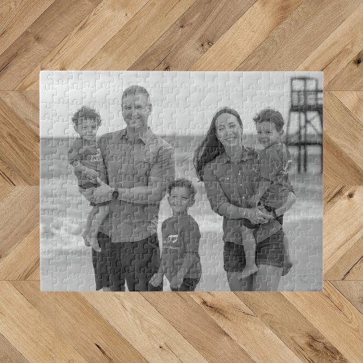 Puzzle Photo noir et blanc moderne simple
