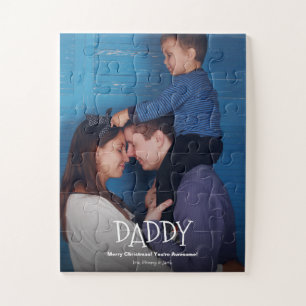 Puzzle Photo papa personnalisée Joyeux Noël