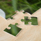 Puzzle photo papillon blanc en bois avec boîte cad (Côté)