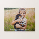 Puzzle Photo Personnalisé Avec Texte Personnalisé<br><div class="desc">Créez votre propre puzzle photo personnalisé - téléchargez simplement votre photo et ajoutez du texte personnalisé (ou supprimez). Faites un merveilleux cadeau de gardien - idéal pour les anniversaires,  les occasions spéciales ou la nuit de jeu familial.</div>