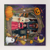 Puzzle Photo personnalisé d'Halloween (Horizontal)