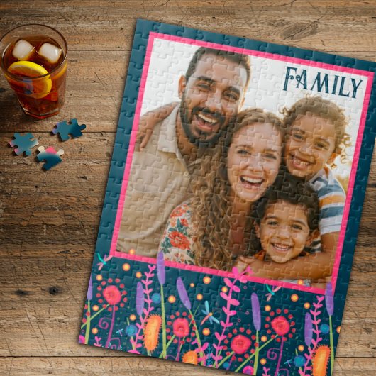 Puzzle photo personnalisé Fleurs sauvages d'intégr