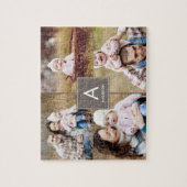 Puzzle photo personnalisé initial de collage (Vertical)