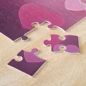 Puzzle Photo personnalisée de la Saint Valentin et nom pe (Côté)