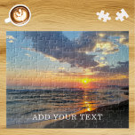 Puzzle Photo personnalisée et texte personnalisé<br><div class="desc">Téléchargez une photo, ajoutez un nom ou un texte, et créez facilement votre puzzle personnalisé. Cliquez sur CUSTOMISER PLUS LOIN pour modifier la couleur du texte. Vous pouvez TRANSFÉRER ce DESIGN sur d'autres produits Zazzle et l'ajuster à la plupart des articles Zazzle. Les conceptions Studio standard sont faites dans des...</div>