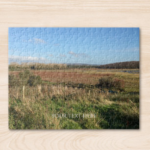 Puzzle Photo personnalisée et texte personnalisé de paysa