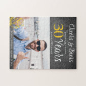 Puzzle Photo personnalisée Fête et bières 30e anniversair (Horizontal)