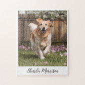 Puzzle Photo personnalisée Golden Retriever Dog (Vertical)