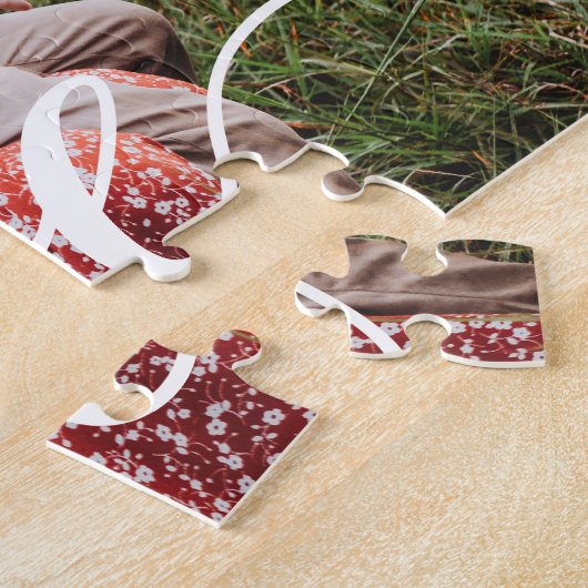 Puzzle Photo personnalisée Love script Maman (Côté)