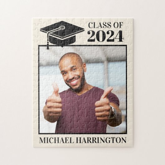 Puzzle Photo personnalisée, texte et couleur (Vertical)