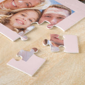 Puzzle Photo rose de 16e anniversaire gouttes rose or (Côté)