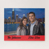 Puzzle photo simple moderne d'anniversaire (Horizontal)