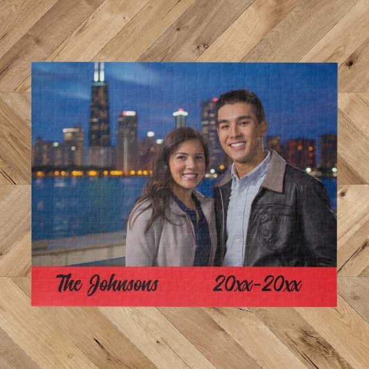 Puzzle photo simple moderne d'anniversaire