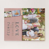Puzzle Photo Strip Love Happiness Family Pink (Horizontal)