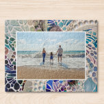 Puzzle Photo Sur Le Thème De La Plage<br><div class="desc">Ce puzzle sur le thème de la plage comporte une bordure en mosaïque originale et un modèle photo. Vous pouvez customiser ce puzzle en remplaçant cette photo par une de vos propres. Parce que nous créons notre propre oeuvre, vous ne trouverez pas cette image exacte d'autres designers. Mosaïque originale ©...</div>