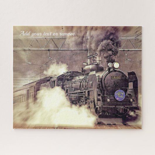 Puzzle Photo sur mesure et spectaculaire de la locomotive (Horizontal)