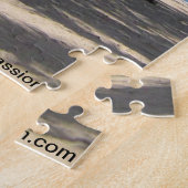 Puzzle Photo tropicale de scène de plage avec le sable et (Côté)