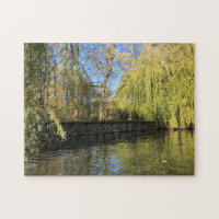 Photo Willow Trees River Reflections