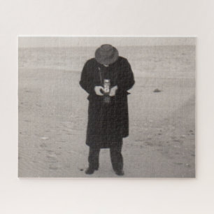 Puzzle Photographe des années 1940 sur la plage