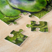 Puzzle Photographie de gros plan d'iguane vert (Côté)