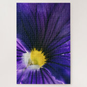 Puzzle Photographie macro de purple pansy (Vertical)