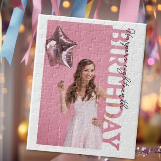 Puzzle Photos de fête pour les 18 ans de fac