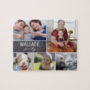 Puzzle Photos familiales personnalisées Cadeau de Noël