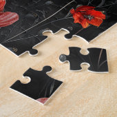 Puzzle Photos rouges en noir (Côté)