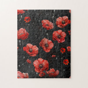 Puzzle Photos rouges en noir