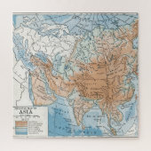Puzzle Physical Map of Asia (Vertical)
