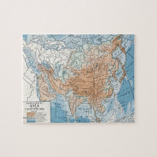 Puzzle Physical Map of Asia (Horizontal)