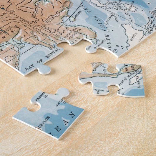 Puzzle Physical Map of Asia (Côté)