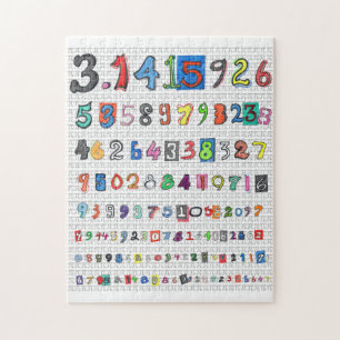 Puzzle Pi coloré