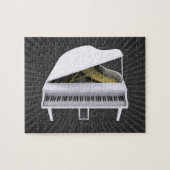 Puzzle : Piano à queue blanc (Horizontal)