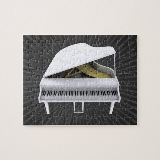 Puzzle : Piano à queue blanc (Horizontal)