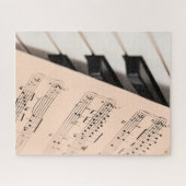 Puzzle Piano et Partition très Cool (Horizontal)