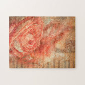 Puzzle Piano et violon avec notes musicales et rose (Horizontal)
