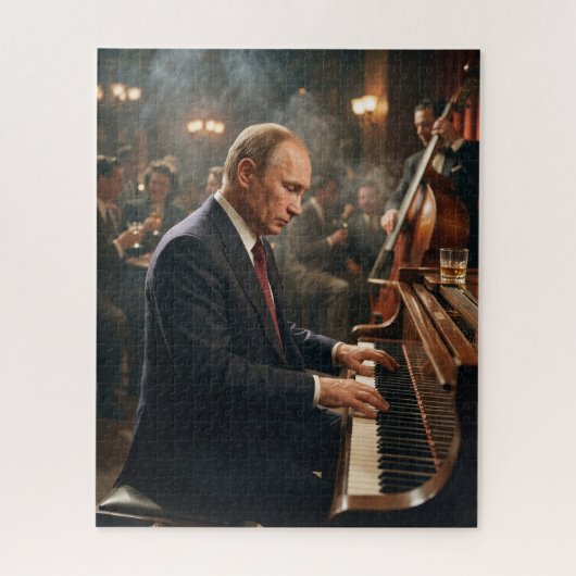 Puzzle Piano Jazz de Poutine La Nouvelle-Orléans (Vertical)