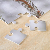 Puzzle Pic à ventre rouge dans la neige (Côté)