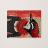 Puzzle Pic-vert en robe noire fantaisie (Horizontal)