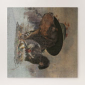 Puzzle Picardy Spaniel, Saison Chasse (Horizontal)