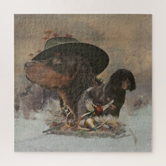 Puzzle Picardy Spaniel, Saison Chasse (Vertical)