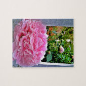 Puzzle Pickets de jardin Rustique rose Peony (Horizontal)