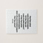 Puzzle Picotin sélectionné par joueur de pipeau de Peter (Horizontal)