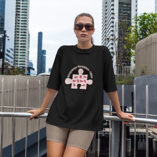 Puzzle Piece Autism German T-shirt