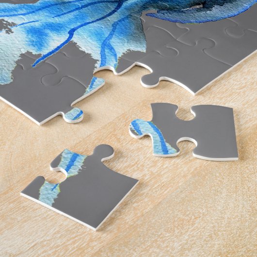 Puzzle Pièce d'art de l'aquarelle du trio méduse (Côté)
