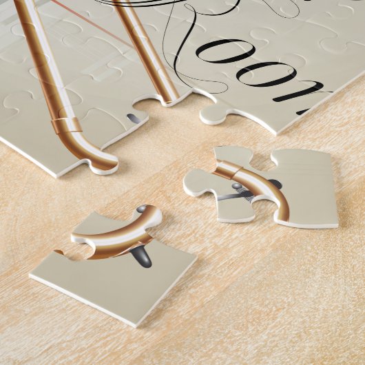 Puzzle Pièce de musique de trombone (Côté)