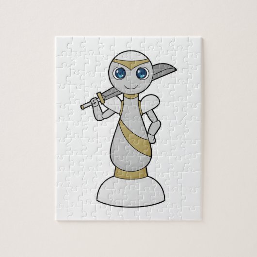 Puzzle Pièce d'échecs Épée de Paon Échecs (Vertical)